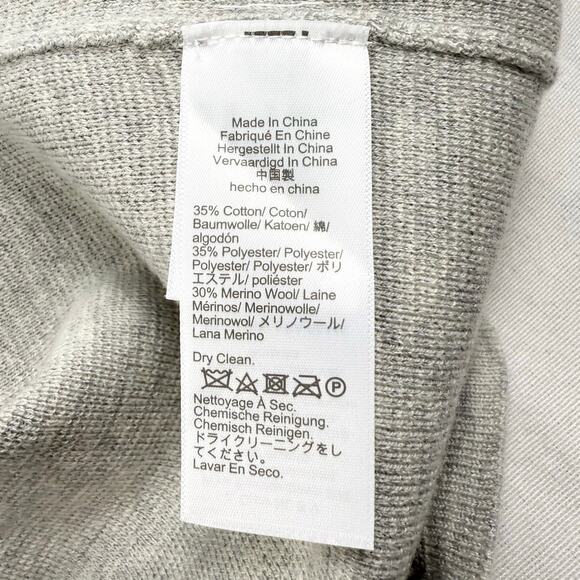 J Crew Women's Juliette Wool Blend Collarless Sweater Blazer Small Heather Gray - Picture 11 of 16